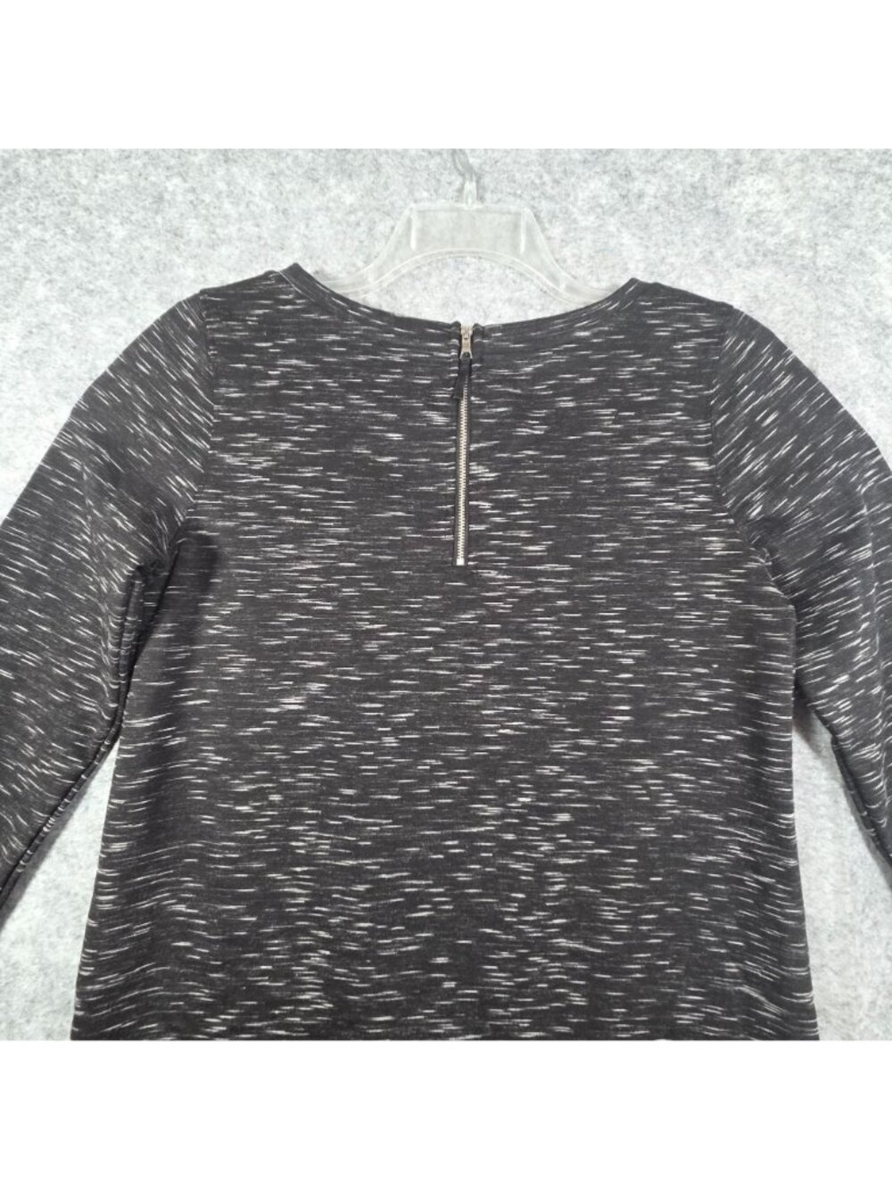Merona Knit Tunic Top Long Sleeve Top Black Women's Size M Casual Pullover - Picture 6 of 8